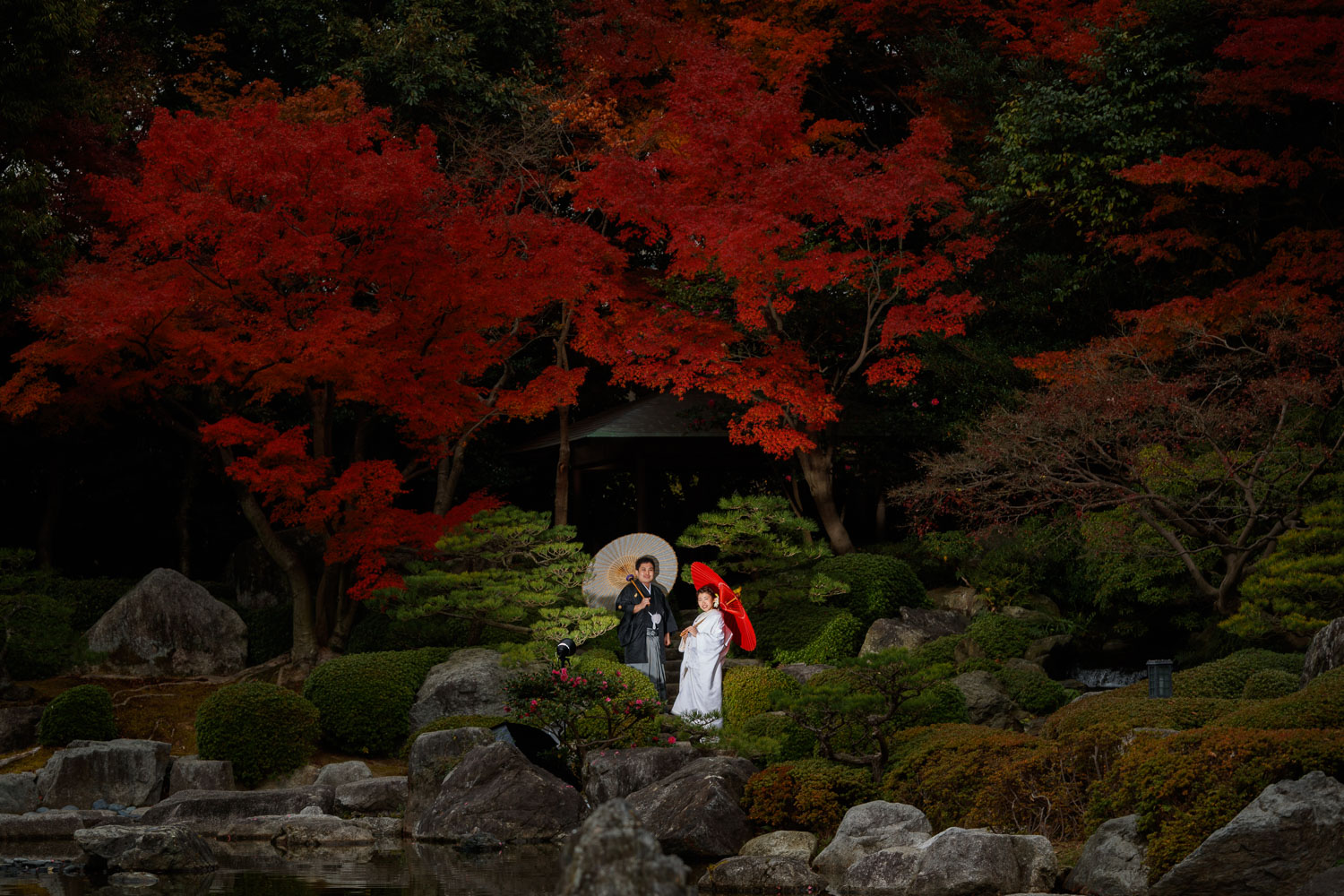 和装前撮り　白無垢