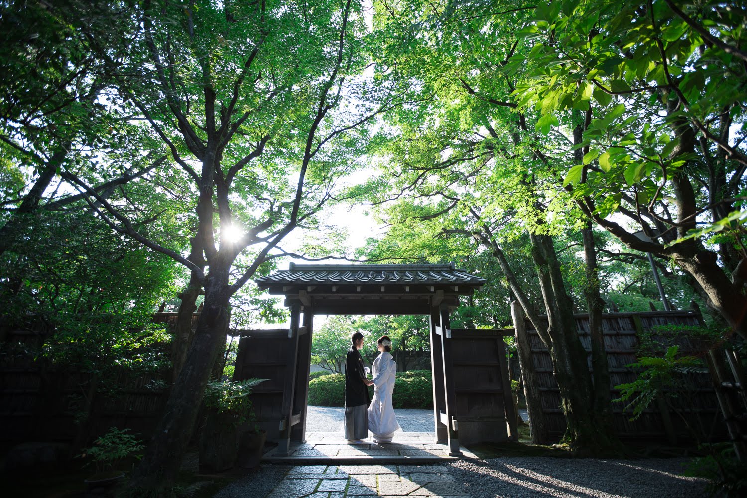 友泉亭公園での和装ロケーション前撮り
