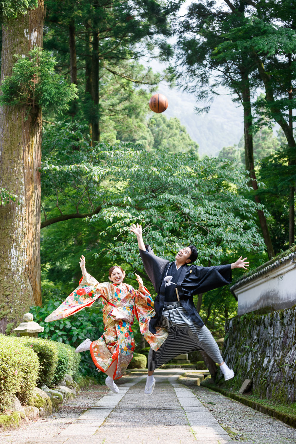 雷山千如寺での和装前撮り ロケーション撮影 福岡