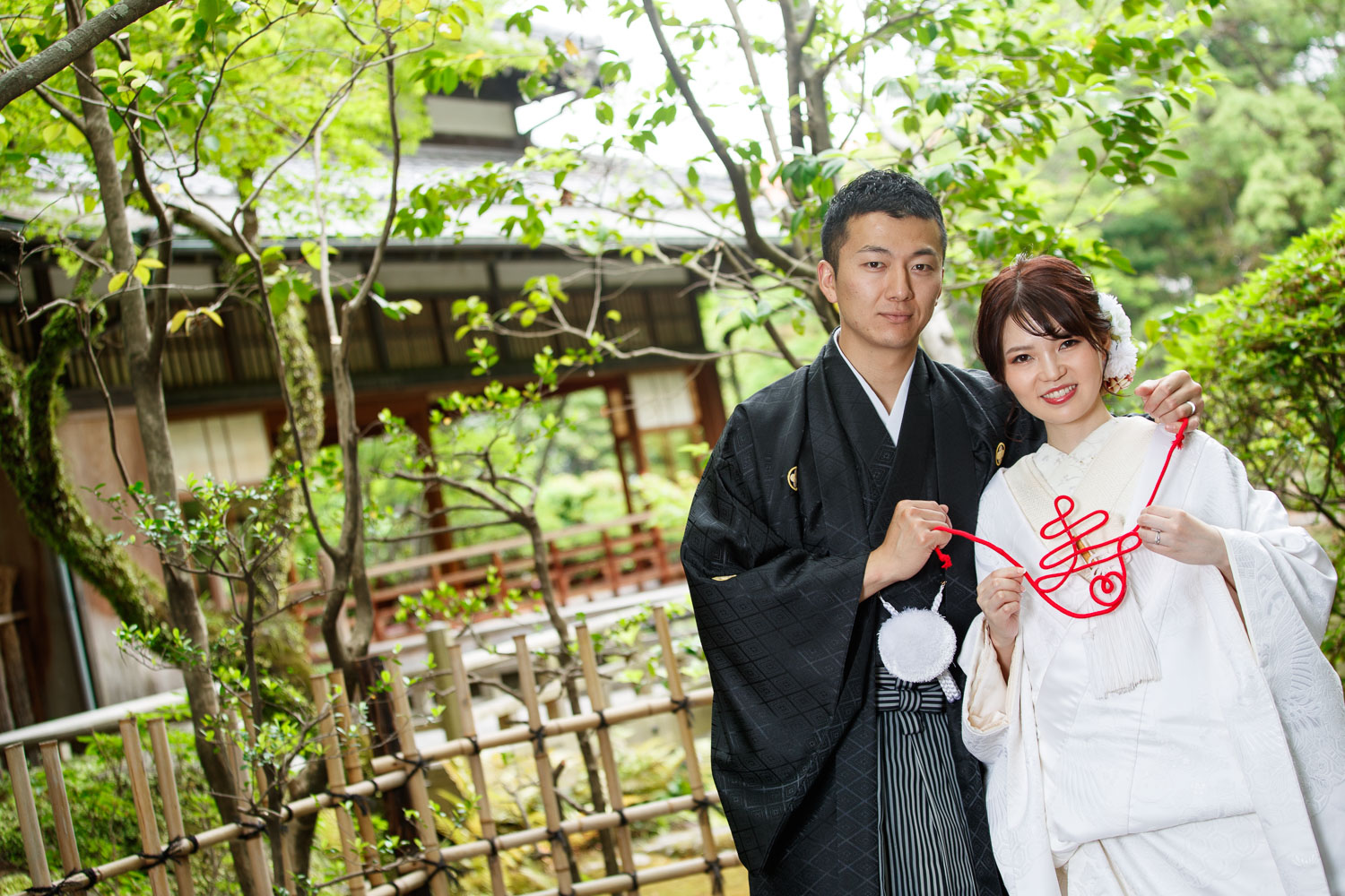 友泉亭公園での和装前撮り ロケーションフォト