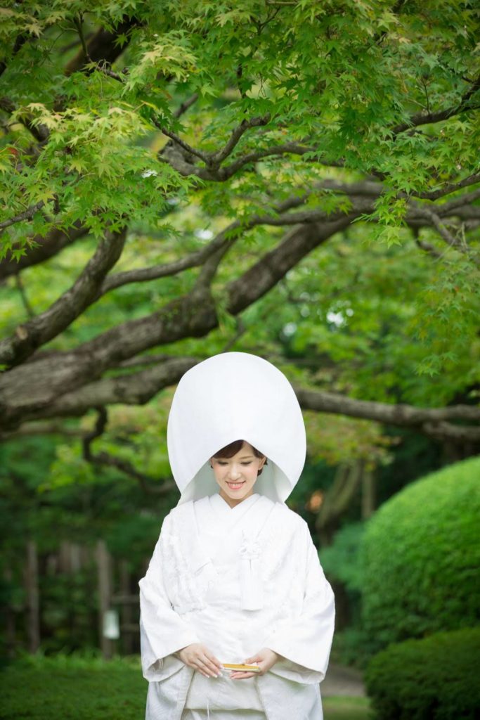 松風園 白無垢 和装前撮り 日本庭園ロケーション 福岡