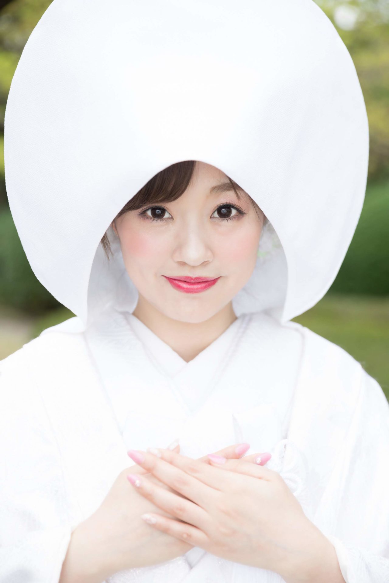 松風園 白無垢 和装前撮り 綿帽子ロケーション 福岡