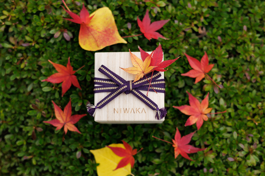 和装前撮り 結婚指輪と紅葉の小物カット