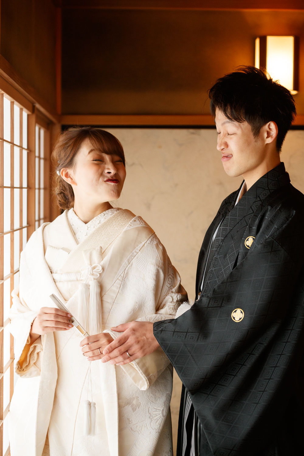 大濠公園日本庭園 離れ 和室 白無垢前撮り 和装フォトウェディング 福岡