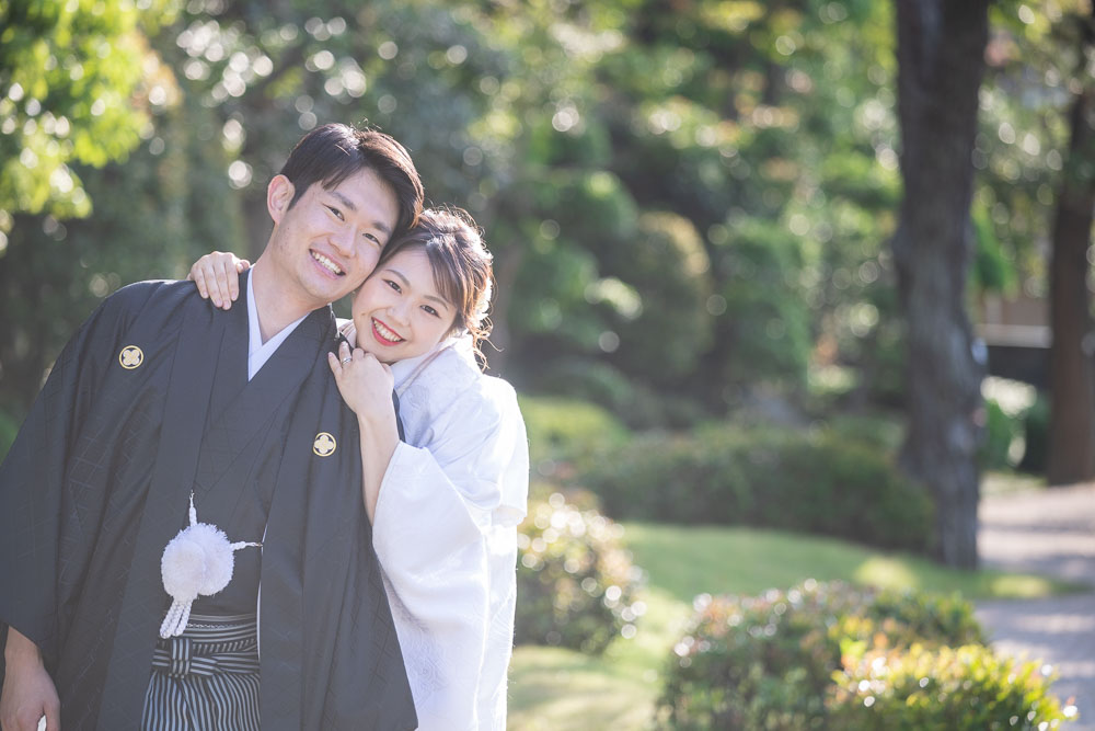 大濠公園日本庭園 和装前撮り 色打掛 日本庭園ロケーション 福岡