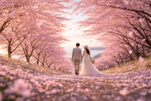 福岡 前撮り｜桜並木のフォトウェディング VESTIS IMAGO -Wedding-